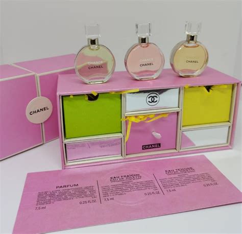 Chanel chance mini perfume set